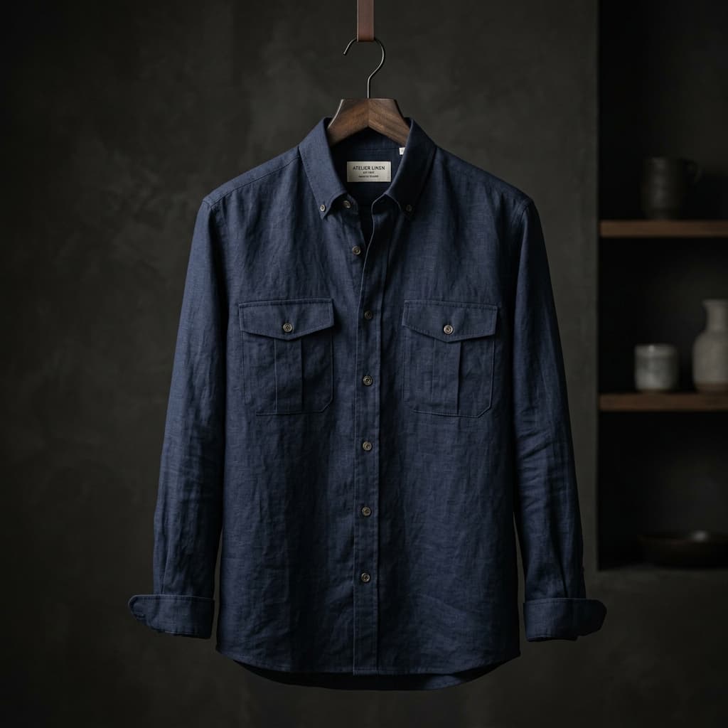 Linen overshirt